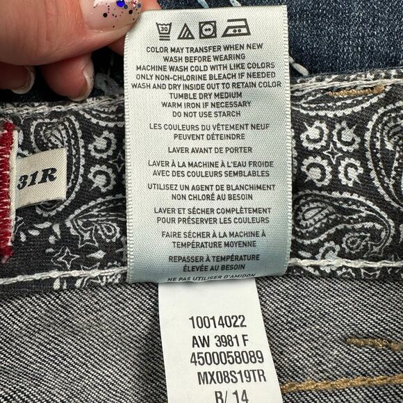 Ariat Jeans Womens 31R Blue Mid Rise Whipstitch Bootcut Country Western Rodeo - Picture 9 of 14